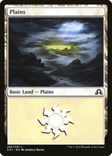 1X Plains Shadows over Innistrad NM/EX FOIL MTG CARD