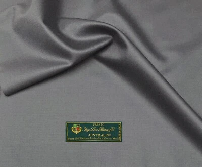 LORO PIANA Suiting Fabric Light GREY Super 150s Wool "Australis" 3.50 meter - Image 1 of 4