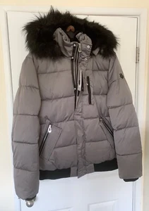 Noize Men's Winter Coat Bomber Jacket XL-TG Grey -20 F Faux Fur NWT Nixon - Picture 1 of 6