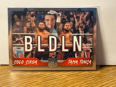 F2 2025 Topps Chrome WWE - Tag Team #TAG-BLD Solo Sikoa, Tama Tonga - Image 1 of 2