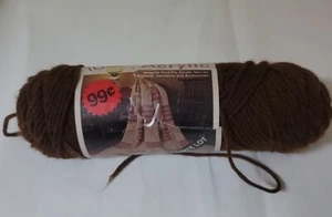 Vintage Caron 100% Premium Acryl Strick & Häkel Garn NUSSBRAUN 1 Knäuel - Bild 1 von 4
