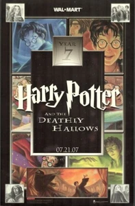 Harry Potter Poster 2007 Vintage Original Walmart Movie Promo Deathly Hallows - Picture 1 of 1