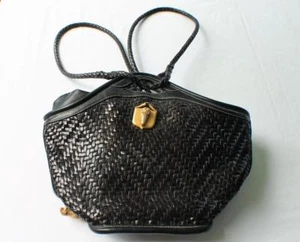 Barry Kieselstein-Cord Leather Alligator Trophy Shoulder bag 18k gold plat Italy - Picture 1 of 10