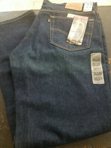 Levi's Levi Strauss Men's 505 Regular Fit Jeans Rinse - Dark Wash 44W x 32L - Picture 1 of 7