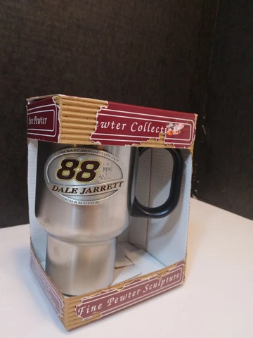 Nascar Dale Jarrett 88 Fine Pewter Coffee Travel Mug Cover