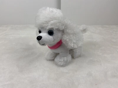 First & Main 7" White Wuffles Poodle Puppy Dog Basic Plush Toys - Image 1 of 4