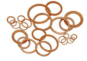 10 25 100 x Kupferdichtring DIN 7603 Form A 4 - 60 x 8 - 68 mm Scheibe Dichtung - Bild 1 von 1