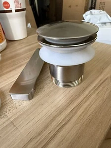 American Standard 1680.100.295 Overflow Cover And Drain Kit Satin Finish. - Picture 1 of 12