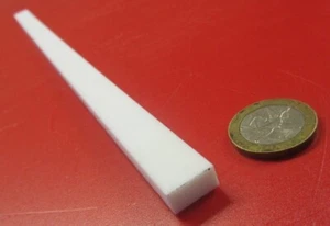 Teflon PTFE Virgin Bar 1/4"" - 0,250"" dick x 0,500"" breit x 12"" lang weiß - Bild 1 von 9