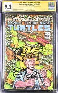 TMNT 12 CGC SS 9.2 SIGNED Eastman Peter Laird SKETCH Teenage Mutant Ninja Turtle - Picture 1 of 2