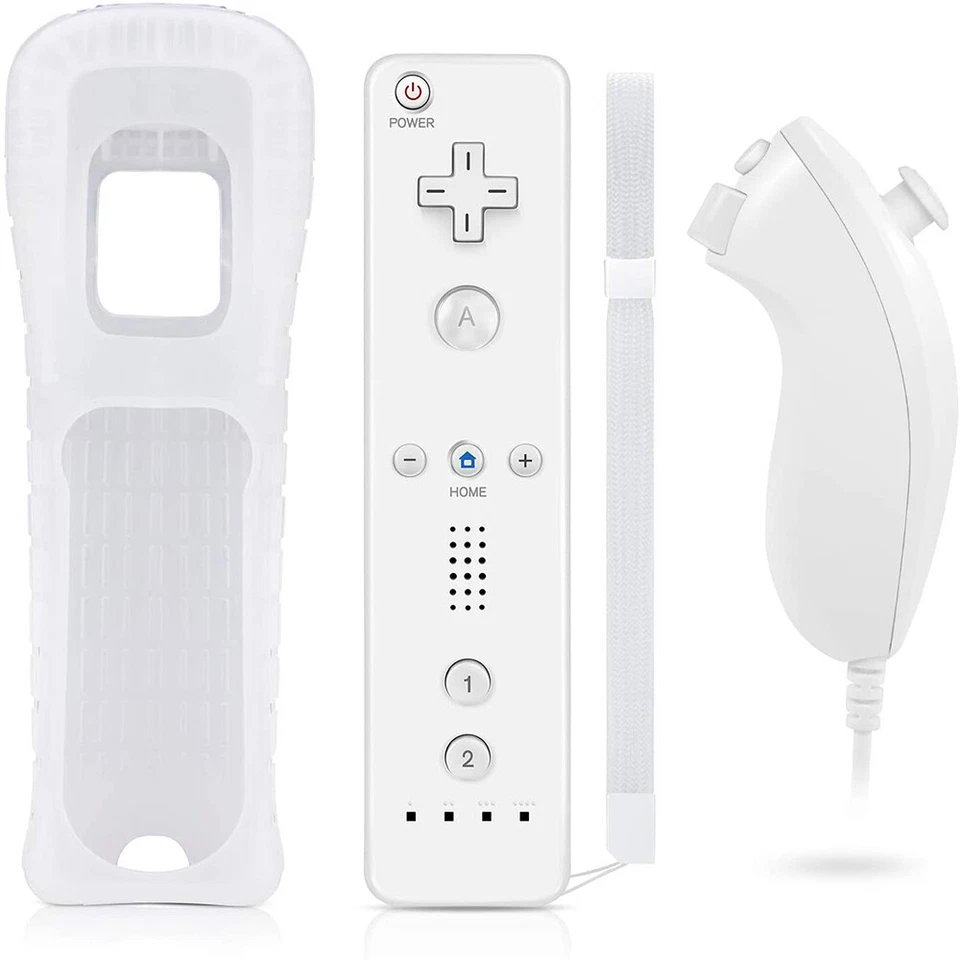 Nintendo Wii / U ORIGINALE 2 in 1 telecomando movimento più controller interno Nunchuk - Immagine 1 di 4