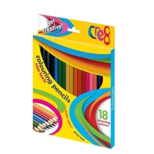 18Pc Kids Adult Bright Colouring Pencils Set Art Craft School Stationery - Picture 1 of 3