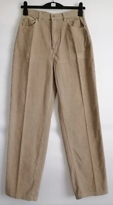 Route 66 Women's Beige Flat Front High Rise Classy Corduroy Pants Size 10 - Image 1 of 4
