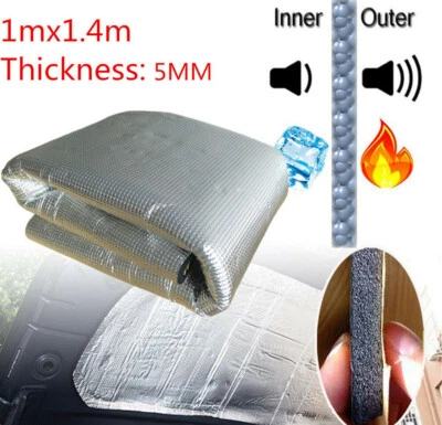 Огнестойкий самоклеящийся звукоизоляционный коврик для капота двигателя автомобиля - Изображение 1 из 4