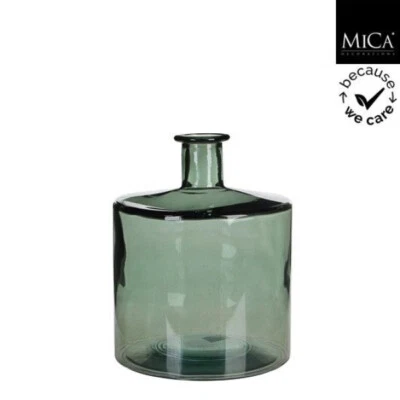 MICA Guan Flasche, Glas, Grün, 26 cm hoch, 147660 - Bild 1 von 3
