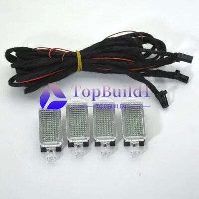 Luz interior del espacio para los pies 3AD947409 4 piezas para AUDI A1 A2 A3 A4 A5 A6 A7 A8 Q3 Q5 Q7 Foto 1 de 4