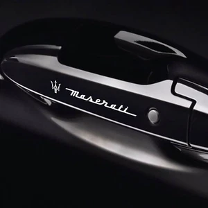 8 PZ Adesivi Replica Decals Maniglie Compatibili per Maserati Tuning Sticker 01 - Imagen 1 de 8