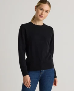 Neu Neu mit Etikett Quitte schwarzer mongolischer Kaschmirpullover Größe S - Bild 1 von 4