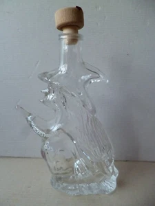 Glasflasche Likörflasche LEER Deko Hexe -Hexengrüße aus dem Harz- - Bild 1 von 3