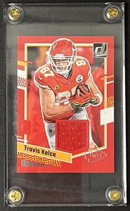 Panini Donruss Nº 2023 Parche DTH-TX Travis Kelce KC Chiefs Red Threads - Imagen 1 de 2