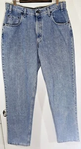 Levi's 545 Loose Fit Denim Blue Jeans W36xL32 - Vintage 90s - Picture 1 of 12