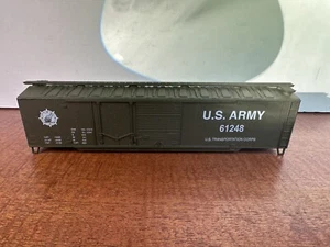 HO Scale 50'  U. S. Army Box Car # 61248 -- Missing Trucks - Picture 1 of 6