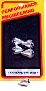 1/4" Bolt Cover Caps, Spike top: Pack of 4: Aluminum      - Picture 1 of 2