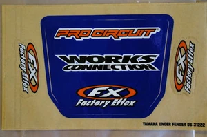 F X FRONT FENDER GRAPHICS YAMAHA YZ250 YZ125 YZ50 YZF - Picture 1 of 1