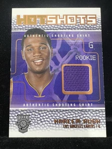 2002-03 FLEER HOT SHOTS KAREEM RUSH ROOKIE HOT SHOTS JERSEY LAKERS /150 - Imagen 1 de 2