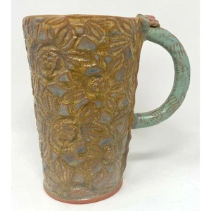 Beide Hände Studiokeramik Becher, Lynn Wilkes Armstrong, Handarbeit Kaffeetasse - Bild 1 von 4