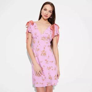 Women's Flutter Short Sleeve Mini A-Line Dress - Wild Fable - Picture 1 of 8