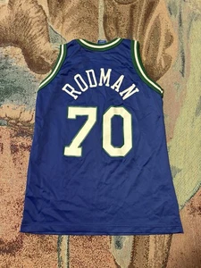 Vintage Champion Dallas Mavericks Dennis Rodman #70 Youth Jersey L 14-16 - Picture 1 of 3