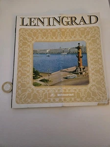 Folleto Intourista URSS De Colección - Guía Turística de Leningrado con Mapa Desplegable - Imagen 1 de 4