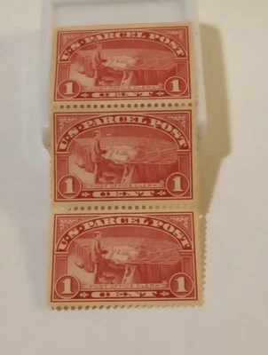 1912 MINT PARCEL POST 3 STAMP Q1 NG PH CV 13.50 - Image 1 of 2