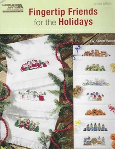Fingertip Friends For The Holidays ~ Leisure Arts - Cross Stitch Pattern - Picture 1 of 1