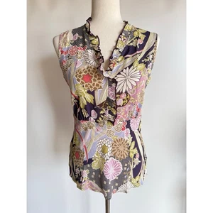 Y2K Babydoll Canotta Donna Piccola Asiatica Floreale Fata Grunge Boho Loco Lindo - Foto 1 di 15