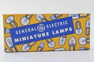 Vintage Box mit 10 GE (General Electric) Nr. 679 Miniatur Lampen Leuchtmittel - Bild 1 von 3