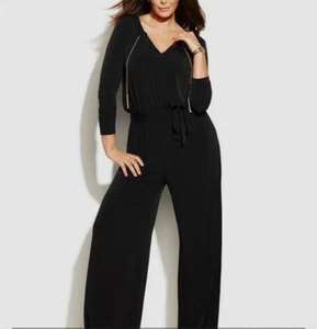 Michael kors Jersey Jumpsuit Size Miduim Navy Blue  ECU. - Picture 1 of 8
