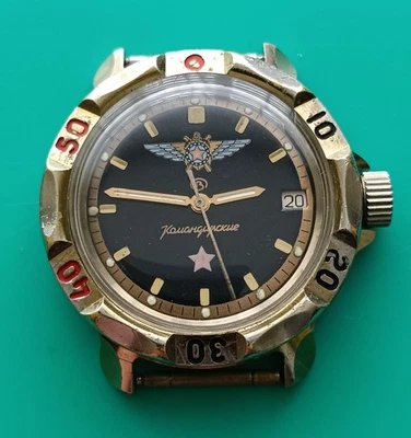 Vostok Wostok Komandirskie vintage Soviet USSR mechanical wrist watch - Image 1 of 4