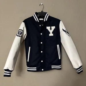 South Korea Yonsei University Vasity Bomber Jacket Letterman Size XS (KPOP) - Picture 1 of 8