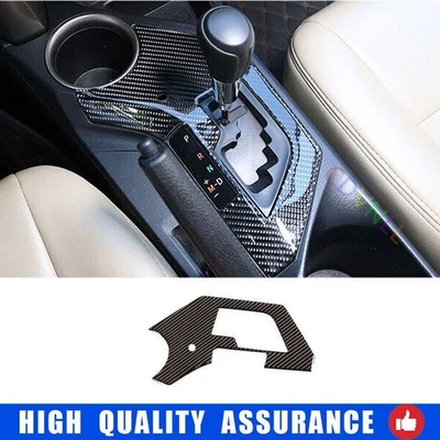 Cubierta de tira de cambio de marchas de consola central de fibra de carbono real para Toyota RAV4 16-2018 Foto 1 de 4
