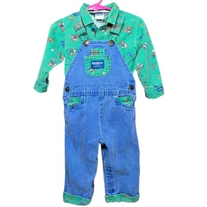 Vintage OshKosh BGosh Vestbak Wild West Set Toddler 24M/2T Cowboys Western USA - Picture 1 of 18