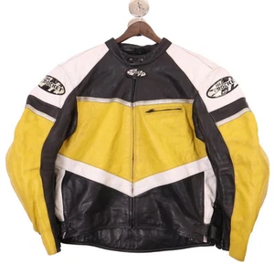 00s JOE ROCKET Motorcycle Racing Jacket Yellow (Men's 54) limited From JAPAN◎ - Picture 1 of 12
