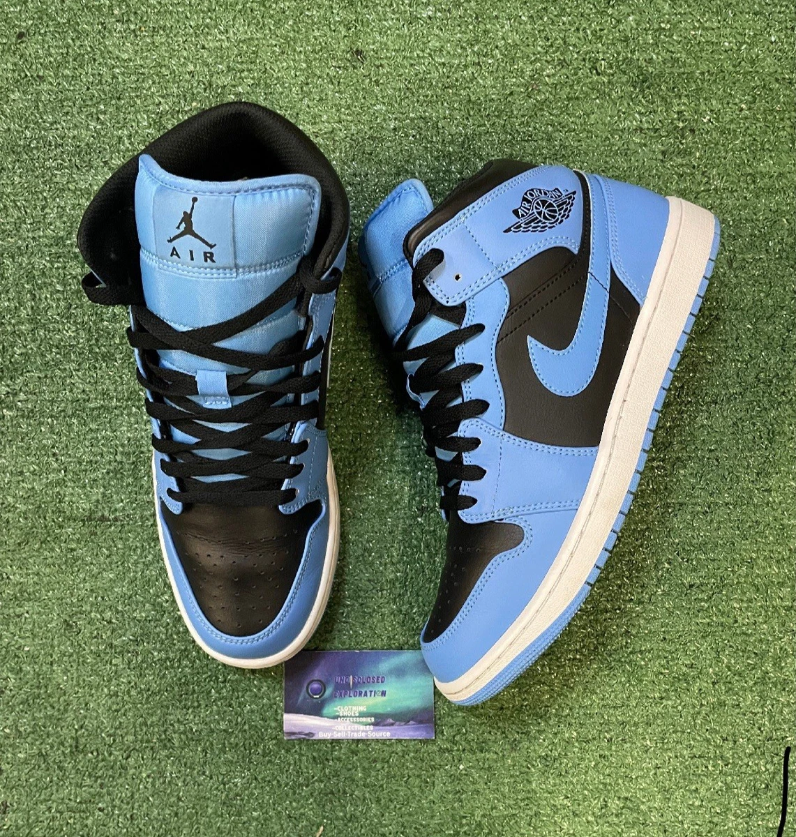 Jordan 1 Mid University Blue Black for Sale | Authenticity