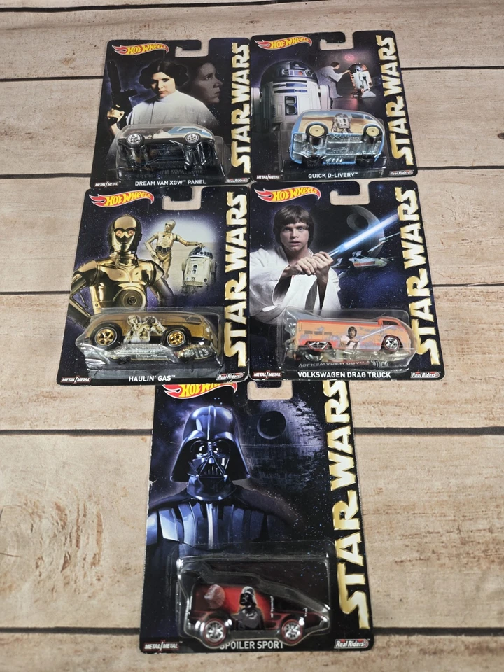 风火轮 Real Riders - 2015 年星球大战 5 件装 - 全新带盒 — 第 1/1 张图片