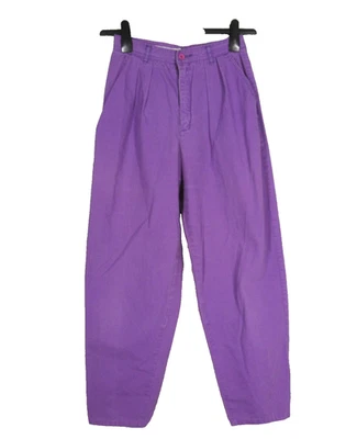 DE COLECCIÓN ESPRIT SPORT Sarga PÚRPURA Pierna Cónica PLISADA FRONTAL Cintura Alta JEAN/PANTALONES 9 Foto 1 de 4