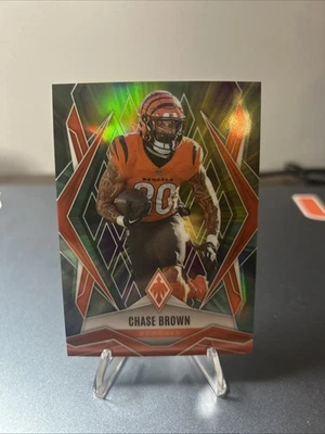 2025 Panini Phoenix Chase Brown. Color Burst Bengals FOTL EXCLUSIVE 02/10 💥💥 - Image 1 of 2