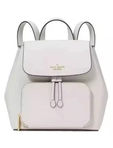 MOCHILA KATE SPADE KRISTI CUERO SOLAPA MEDIANA PLUMA GRIS KA695 $379.00 NUEVA CON ETIQUETAS - Imagen 1 de 6