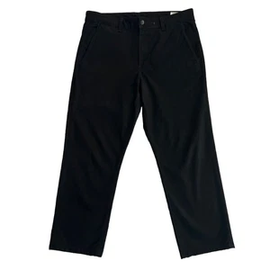 Rag & Bone Pants Men's 36x26 Black Standard Issue Flat Front Chino Straight Leg - Picture 1 of 10