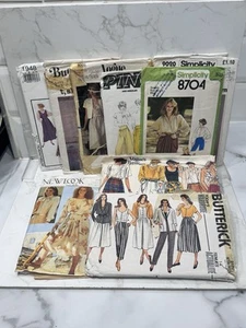 9 Ladies 1980s Sewing Patterns Including Vogue Patterns - Picture 1 of 10